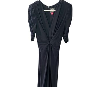 Elegant Navy Blue Evening Jumpsuit PTP 16 L 57 I 29.5